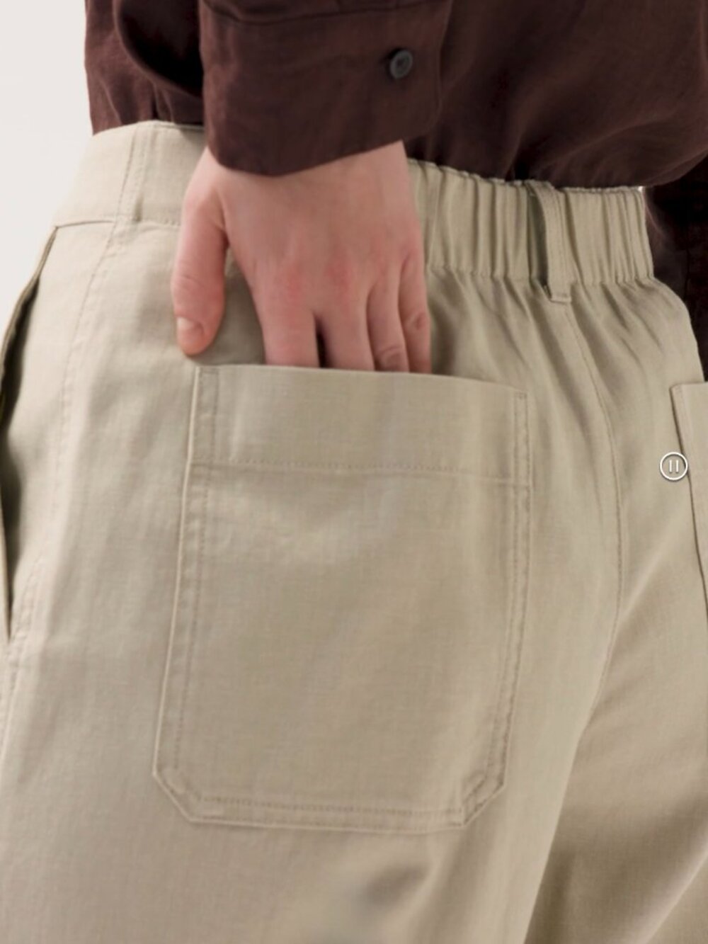Uniqlo Pink Cropped Wide-Leg Pants - Picture 4 of 10